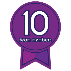10 team member badge