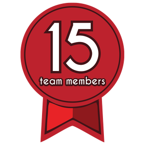 15 team member badge